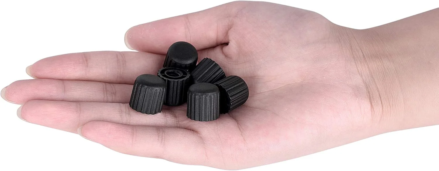 مهره های پلاستیکی مادگی با رزوه 1/4 اینچی Emart، مناسب برای پایه های نور با نوک پیچی 1/4 اینچی، محافظت از نوک پیچی رزوه دار روی ساقه (6 عدد)