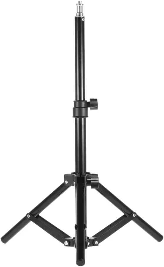 پایه نور 50 سانتی متری / 20 اینچی استودیوی عکس آلیاژ آلومینیوم مینی رومیزی - سر پیچ 1/4