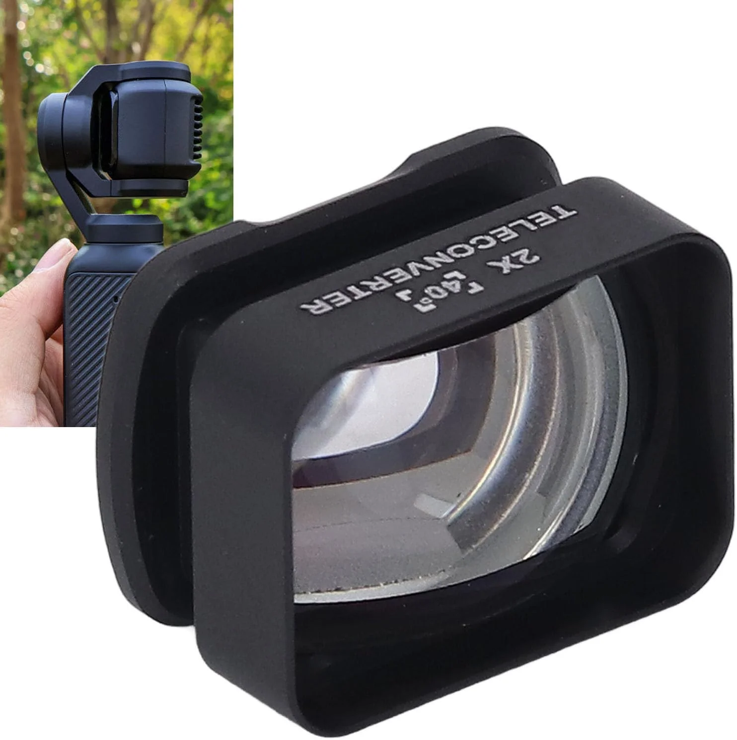 لنز تله فوتو 2X برای لنز عکاسی با بزرگنمایی 2X با پوشش وضوح بالا، ضد خش، شیشه نوری، قاب آلیاژ آلومینیوم