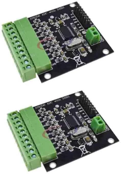 دو عدد ماژول مبدل آنالوگ به دیجیتال 24 بیتی ADS1256