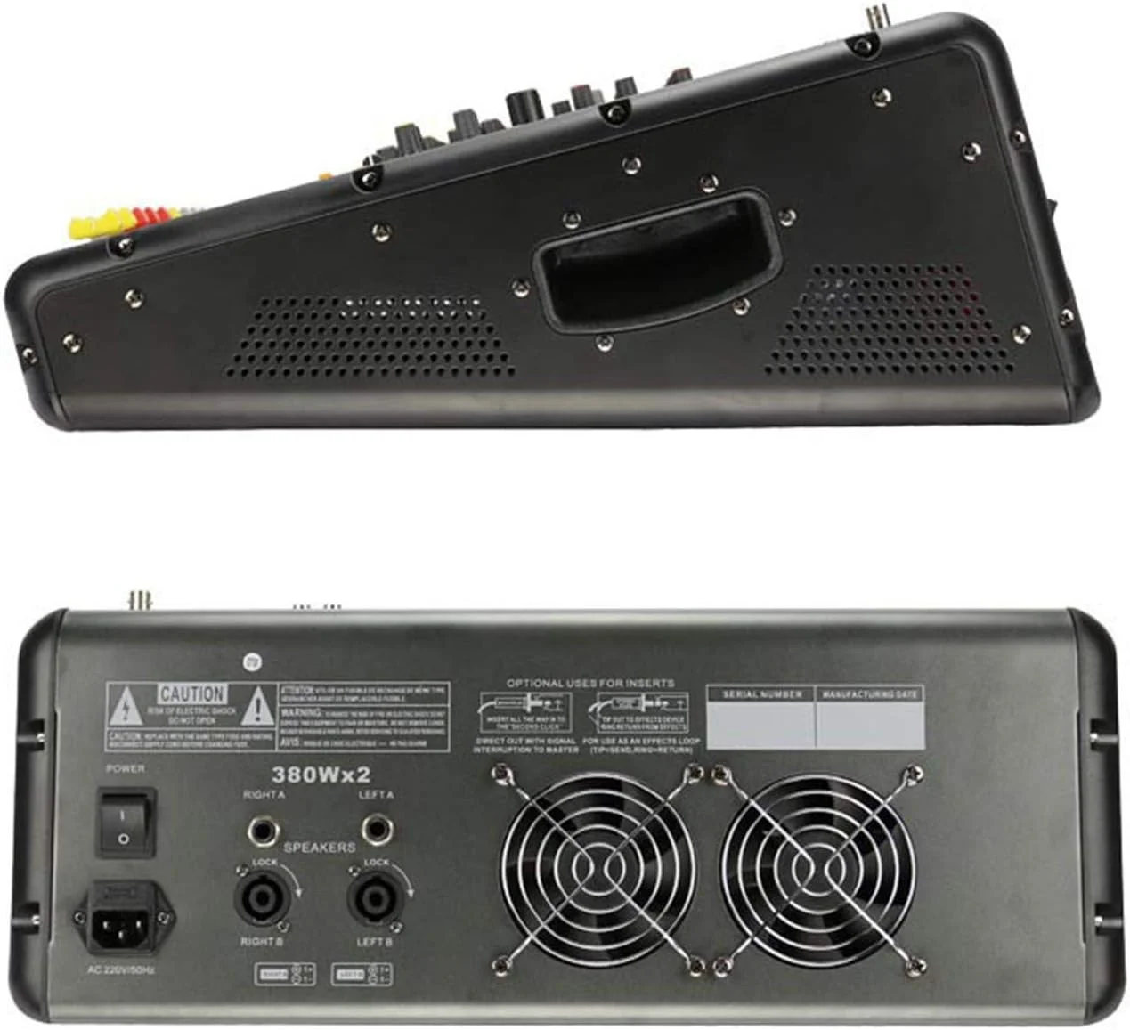 میکسر استودیویی AGAATI، میکسر DJ هشت کاناله با افکت های DSP 24 بیتی و فانتوم پاور 48 ولت برای ضبط استودیویی، پخش زنده، DJ و کارائوکه