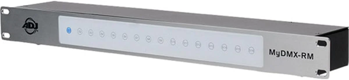 دستگاه ذخیره سازی نمایش نور DMX مدل MYDMX RM از ADJ Products، قابلیت ذخیره تا 16 نمایش از پیش تنظیم شده D367