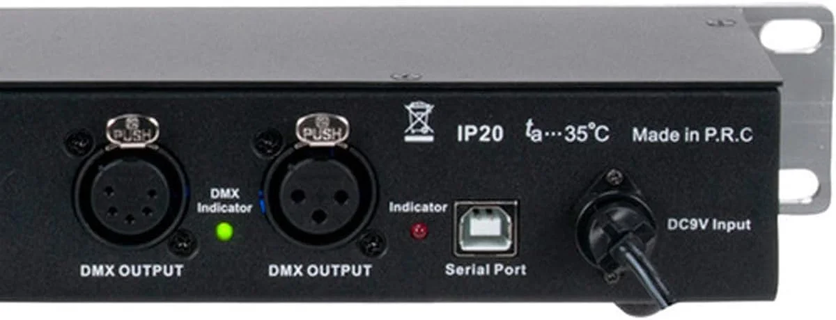 دستگاه ذخیره سازی نمایش نور DMX مدل MYDMX RM از ADJ Products، قابلیت ذخیره تا 16 نمایش از پیش تنظیم شده D367