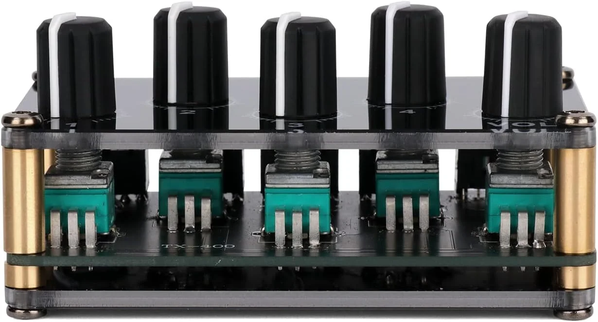 ماژول میکسر پسیو 4 ورودی به 1 خروجی مینی استریو 4 کانال، میکسر صوتی پسیو با نویز کم و فوق العاده جمع و جور برای کنسول استودیو، استیج، باشگاه کوچک یا بار