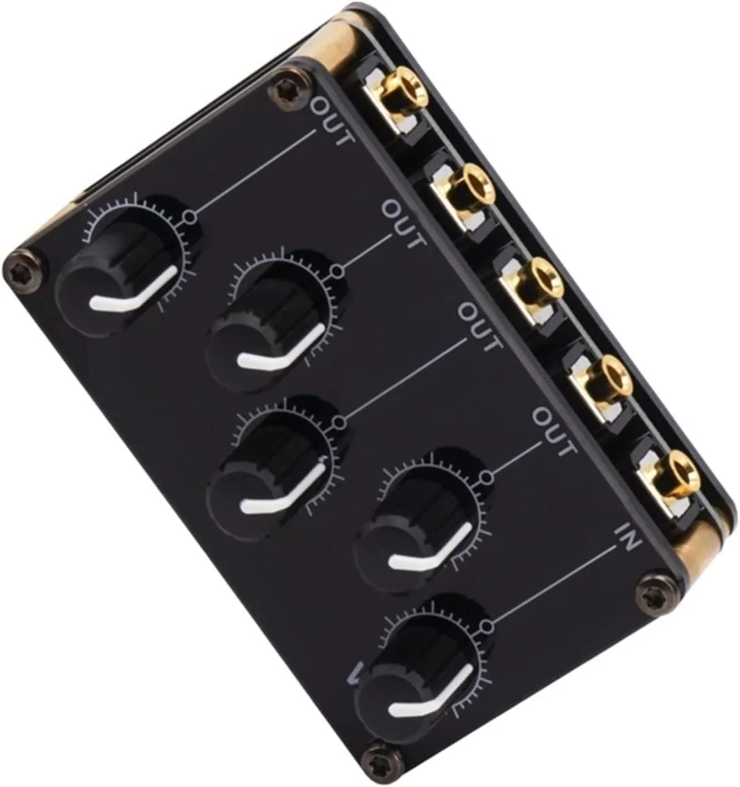 میکسر خطی 4 کاناله با نویز بسیار کم، میکسر استریو کوچک 4 کاناله، میکسر پسیو بدون نیاز به منبع تغذیه خارجی