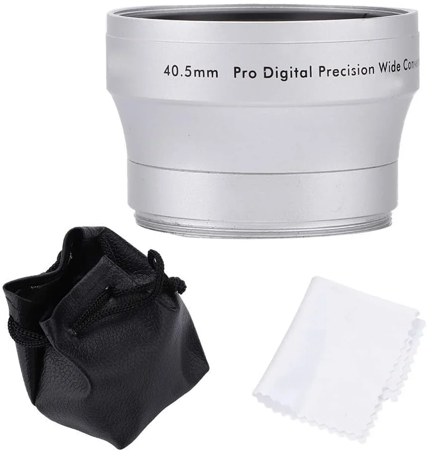 لنز واید 0.45X 40.5 میلی‌متری جایگزین لنز دوربین DSLR (نقره‌ای)