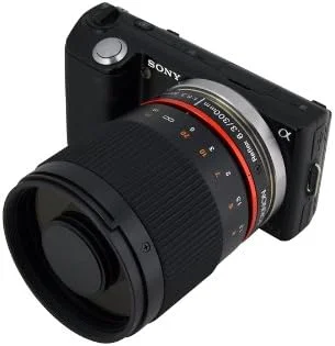 لنز آینه ای 300 میلی متری F6.3 روکینون برای دوربین های بدون آینه فوجی X، مشکی لنز آینه ای 300 میلی متری F6.3 روکینون برای دوربین های بدون آینه فوجی X، مشکی