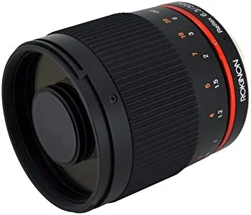 لنز آینه ای 300 میلی متری F6.3 روکینون برای دوربین های بدون آینه فوجی X، مشکی لنز آینه ای 300 میلی متری F6.3 روکینون برای دوربین های بدون آینه فوجی X، مشکی