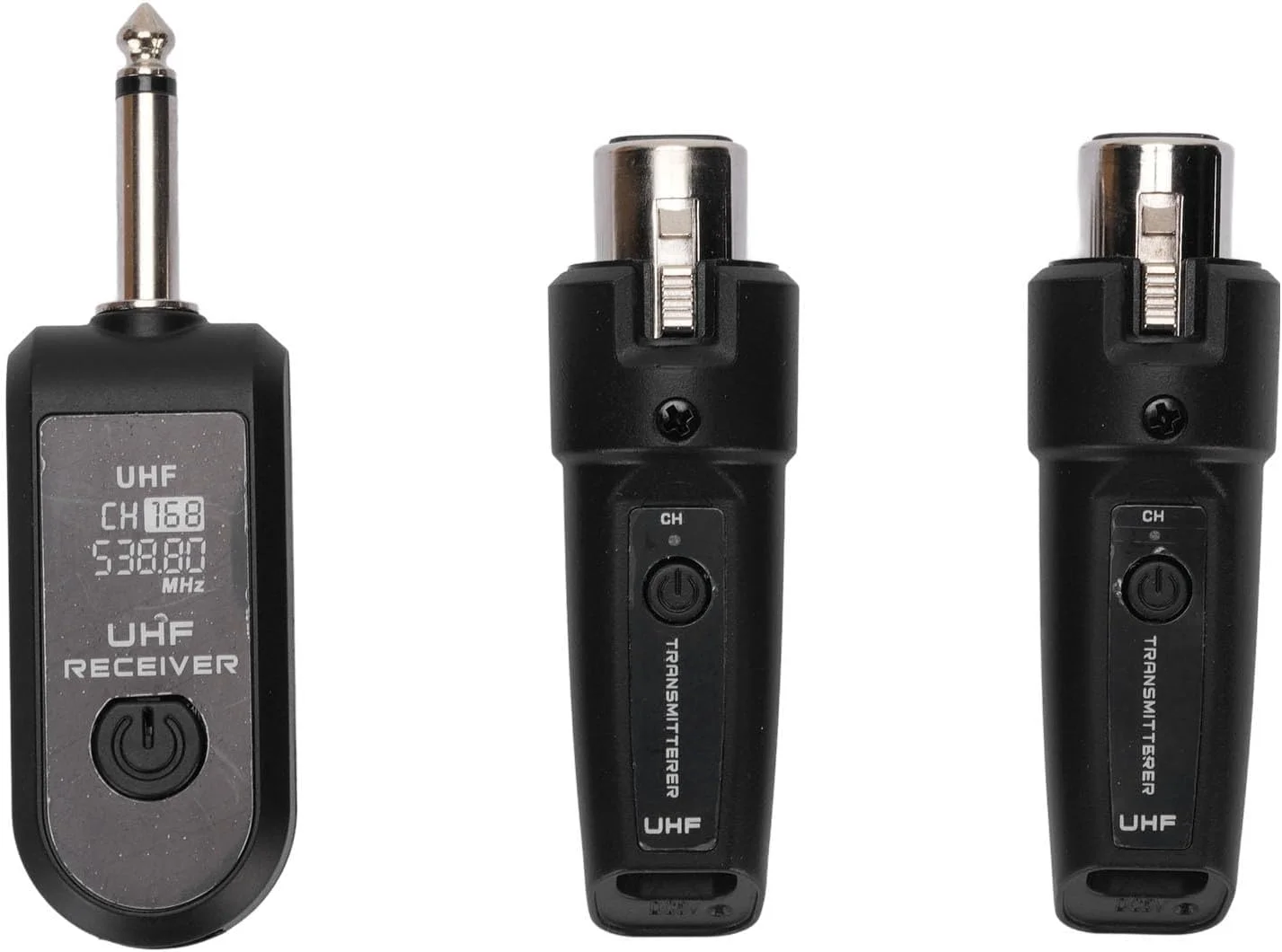 سیستم میکروفون بی سیم UHF، فرستنده و گیرنده میکروفون بی سیم قابل شارژ با برد 30 متری و تاخیر 3 میلی ثانیه برای میکروفون دینامیک، میکسر و اجرای گروه موسیقی