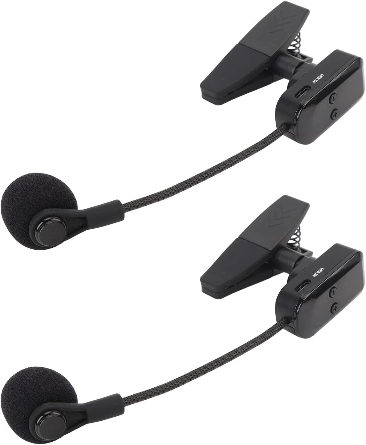 میکروفون بی سیم ساکسیفون، میکروفون 2.4G روی ساز با چرخش 360 درجه و صدای HiFi، برای ترومپت ساکس کلارینت استودیوی ضبط زنده