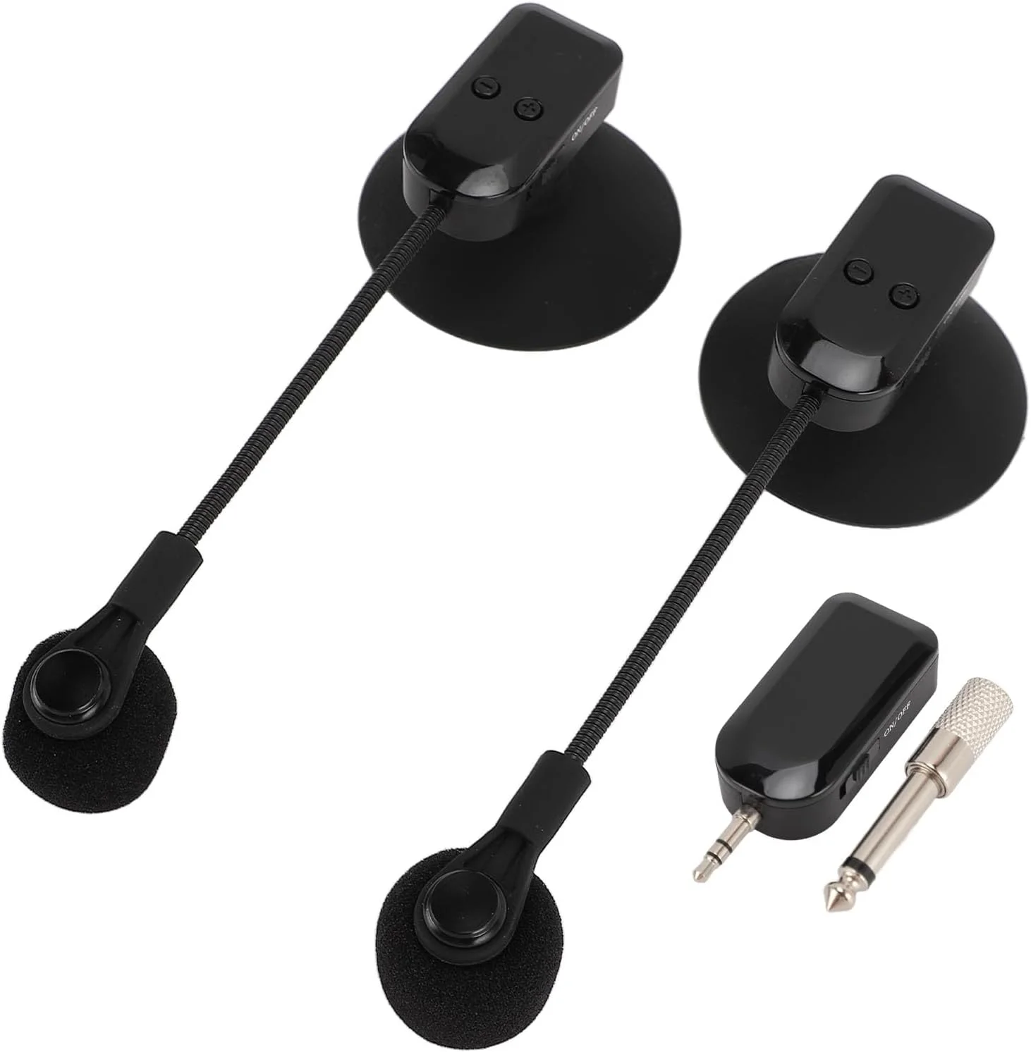 میکروفون بی‌سیم 2.4G برای ساکسیفون، چرخش 360 درجه انعطاف‌پذیر روی میکروفون ساز، فرستنده و گیرنده برای ساکسیفون، هورن فرانسوی، ترومپت، ترومبون، اتصال آسان