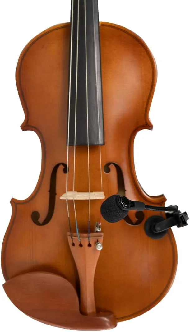 میکروفون ساز Xtreme Acoustics کاردیوئید کندانسر XLR یک جهته گیره ای برای گیتار ویولن یوکللی مدل XAWVG01 (مشکی)