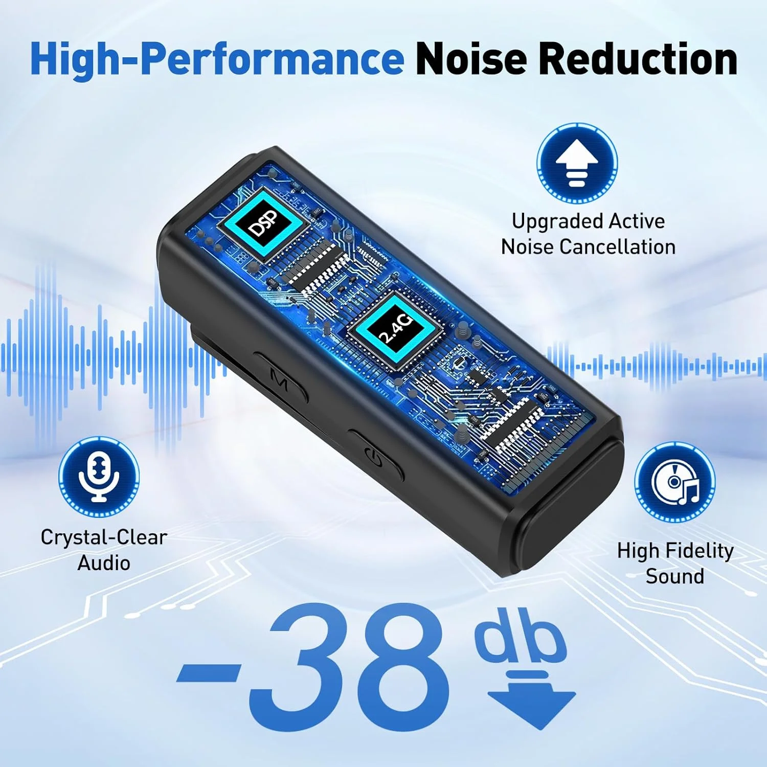 میکروفون یقه ای بی سیم USB C برای اندروید، کامپیوتر، لپ تاپ، آیفون 15/16 - میکروفون یقه ای با حذف نویز برای ضبط ویدیو، ولاگ، یوتیوب، تیک تاک