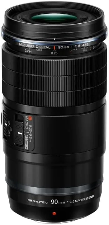 لنز تله ماکرو OM SYSTEM M.Zuiko Digital ED 90mm F3.5 Macro IS PRO، لنز مقاوم در برابر آب Micro Four Thirds، سازگار با دوربین های Olympus و Panasonic MFT، با قابلیت بزرگنمایی فوق العاده ماکرو لنز تله ماکرو OM SYSTEM M.Zuiko Digital ED 90mm F3.5 Macro IS PRO، لنز مقاوم در برابر آب Micro Four Thirds، سازگار با دوربین های Olympus و Panasonic MFT، با قابلیت بزرگنمایی فوق العاده ماکرو