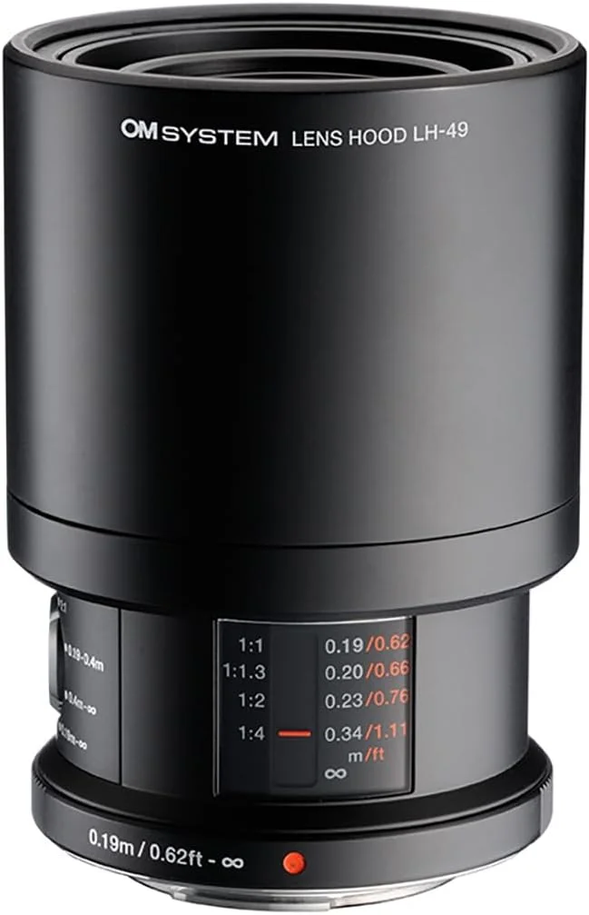 لنز ماکرو 60mm F2.8 OM SYSTEM Olympus M.Zuiko Digital ED برای دوربین های سیستم میکرو چهار سوم، طراحی مقاوم در برابر آب و هوا، سوییچ محدود کننده فوکوس، روشن