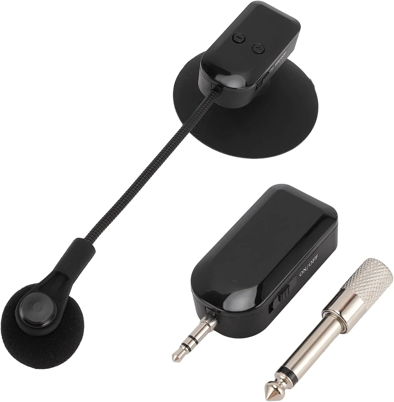 میکروفون ساز بی سیم SIXRUN، سیستم میکروفون قابل حمل 2.4G برای گیتار ویولن آکاردئون با صدای دقیق و برد بی سیم 30 متری