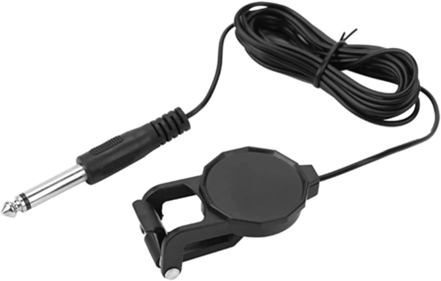 پیکاپ پیزو Tnfeeon، میکروفون قابل حمل گیره/نگهدارنده، با جک صوتی 6.35 میلی متری، برای ویولن، گیتار، یوکللی