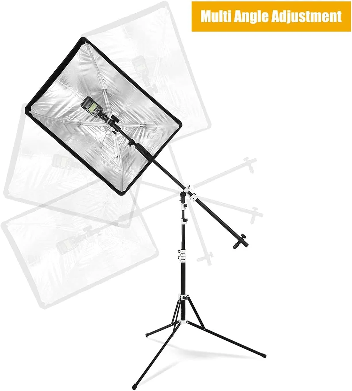 نگهدارنده رفلکتور 3 در 1 eWINNER، بازوی بوم آلومینیومی قابل گسترش حرفه ای، نگهدارنده تلسکوپی رفلکتور با چرخش 360 درجه و طول قابل تنظیم