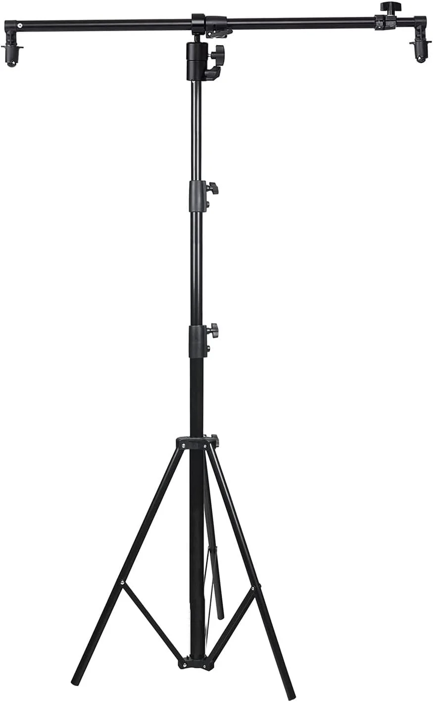 بازوی نگهدارنده رفلکتور چند منظوره eWINNER با میله عرضی پس زمینه قابل گسترش به همراه پایه نور سه پایه برای عکاسی استودیویی و فضای باز / طراحی تلسکوپی با چرخش 360 درجه (پایه 280 سانتی متری) بازوی نگهدارنده رفلکتور چند منظوره eWINNER با میله عرضی پس زمینه قابل گسترش به همراه پایه نور سه پایه برای عکاسی استودیویی و فضای باز / طراحی تلسکوپی با چرخش 360 درجه (پایه 280 سانتی متری)