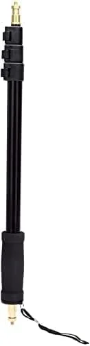 میله تلسکوپی دستی eWINNER برای عکاسی با فلاش، 21-63/55-160 سانتی‌متر، به همراه کیف حمل، میله بوم نور قابل حمل با رزوه نری 1/4 اینچی برای فلاش Witstro AD180 AD360 AD200pro AD200pro II