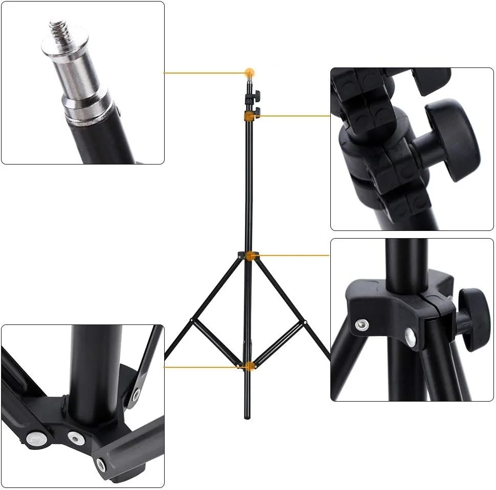 پایه نور آلومینیومی قابل تنظیم عکاسی ای وینر - 2 عدد - 200 سانتی متر