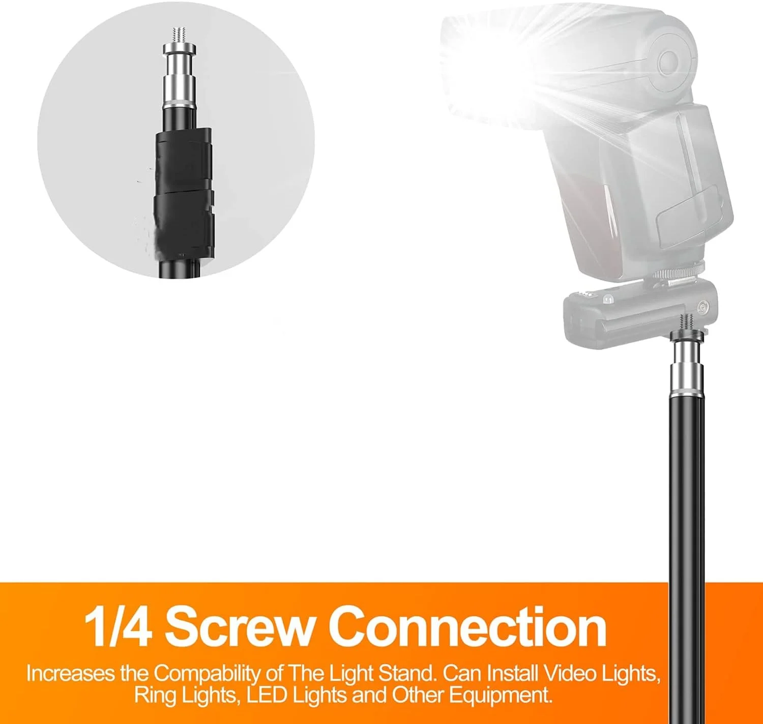 پایه نور آلومینیومی قابل تنظیم عکاسی ای وینر - 2 عدد - 200 سانتی متر