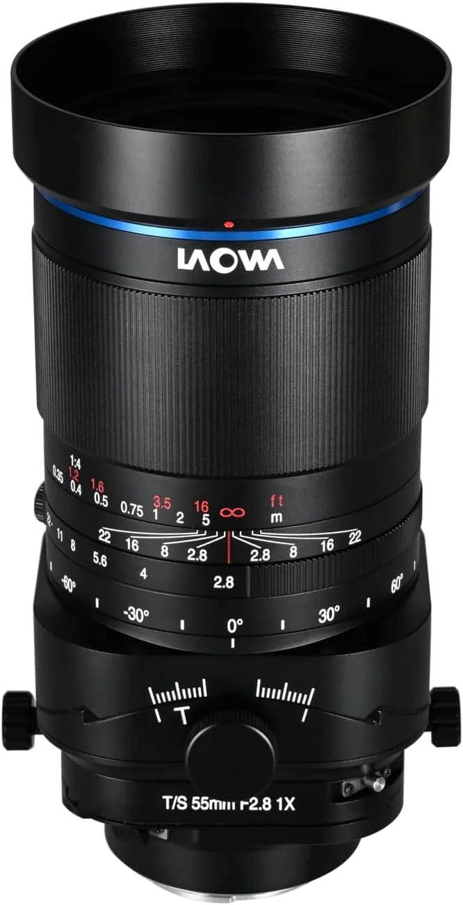 لنز ماکرو تیلت-شیفت 55 میلیمتری Laowa با دیافراگم f/2.8 و بزرگنمایی 1X برای دوربینهای Sony FE Mount لنز ماکرو تیلت-شیفت 55 میلیمتری Laowa با دیافراگم f/2.8 و بزرگنمایی 1X برای دوربینهای Sony FE Mount