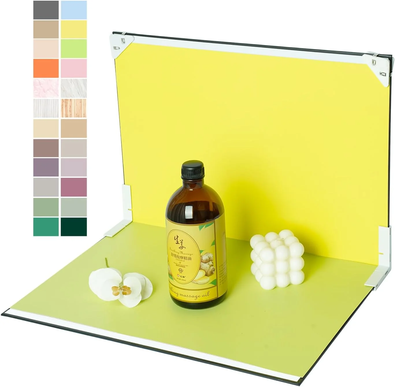 پس زمینه های عکس برای عکاسی از محصولات کوچک: تخته های پس زمینه رومیزی برای جواهرات و غذا - کیت استودیوی عکس کوچک برای تولیدکنندگان محتوای UGC (12 عدد / 24 رنگ، تخته 16x11.5 اینچ)