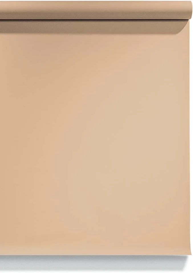 کاغذ پس زمینه عکاسی بدون درز عالی، شماره 66 گندمی (عرض 134 سانتی متر در طول 5.5 متر)