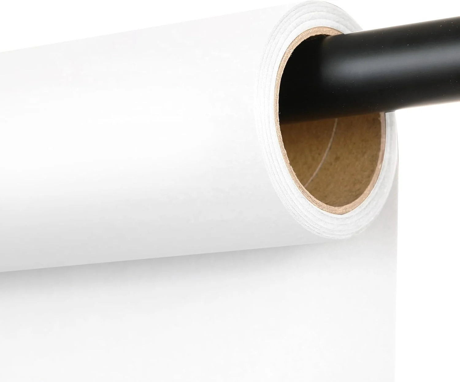 رول کاغذ پس زمینه عکاسی بدون درز، پس زمینه کاغذ آبی برای عکاسی، فیلمبرداری و استریم (سفید قطبی، 135 سانتی متر در 4.8 متر)