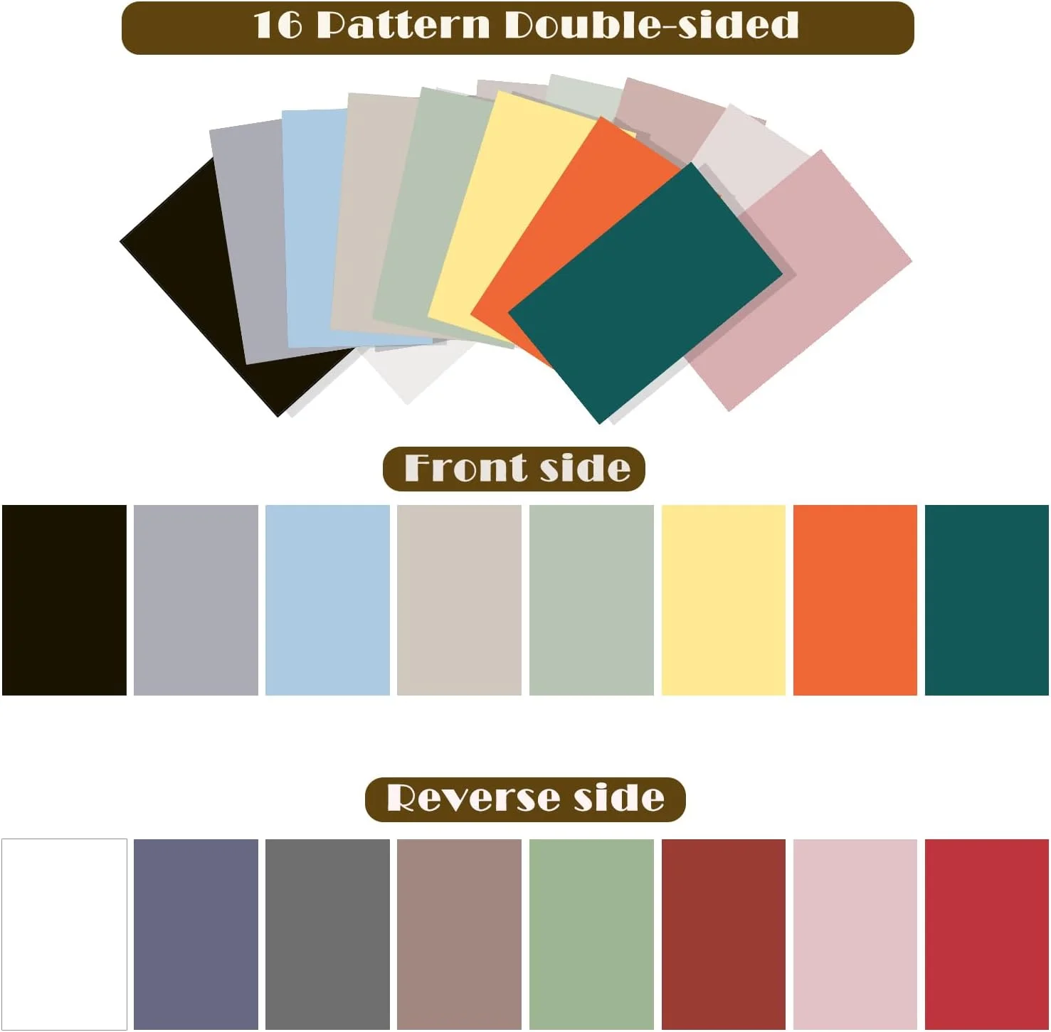 ۸ عدد کاغذ پس زمینه عکاسی رومیزی با ۱۶ طرح مختلف به همراه پایه، مناسب عکاسی از محصولات کوچک، دو رو، ابعاد ۵۵x۸۵ سانتی متر، بدون درز، مناسب برای عکاسی از غذا، جواهرات و لوازم آرایشی