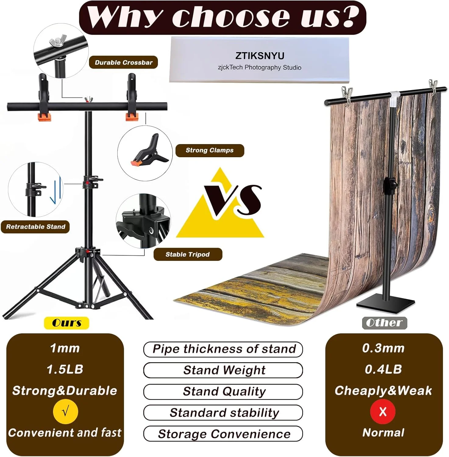 ۸ عدد کاغذ پس زمینه عکاسی رومیزی با ۱۶ طرح مختلف به همراه پایه، مناسب عکاسی از محصولات کوچک، دو رو، ابعاد ۵۵x۸۵ سانتی متر، بدون درز، مناسب برای عکاسی از غذا، جواهرات و لوازم آرایشی