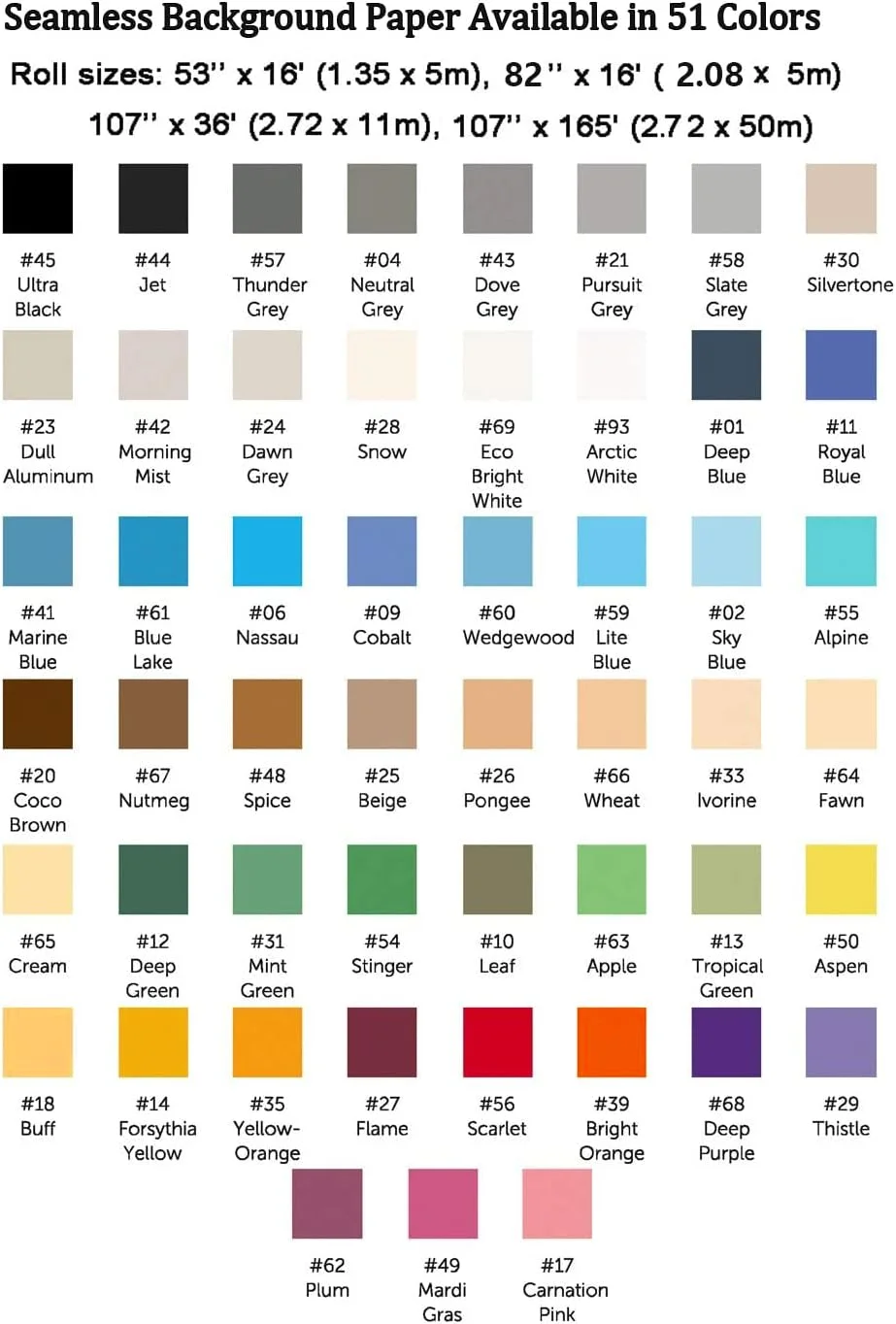 کاغذ پس زمینه عکاسی بدون درز Huamei، لوازم جانبی عکاسی پس زمینه عکس، عرض 135 سانتی متر در طول 4.8 متر (Mardi Gras) کاغذ پس زمینه عکاسی بدون درز Huamei، لوازم جانبی عکاسی پس زمینه عکس، عرض 135 سانتی متر در طول 4.8 متر (Mardi Gras)