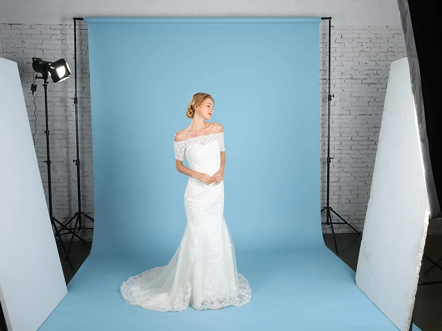 کاغذ پس زمینه عکاسی بدون درز Huamei، پس زمینه عکس #57 خاکستری تندری (2.7x11 متر، خاکستری تندری)