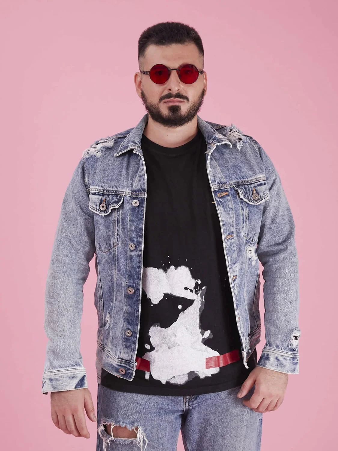 کاغذ پس زمینه عکاسی بدون درز Huamei (1.35x4.8 متر، صورتی گل میخک)