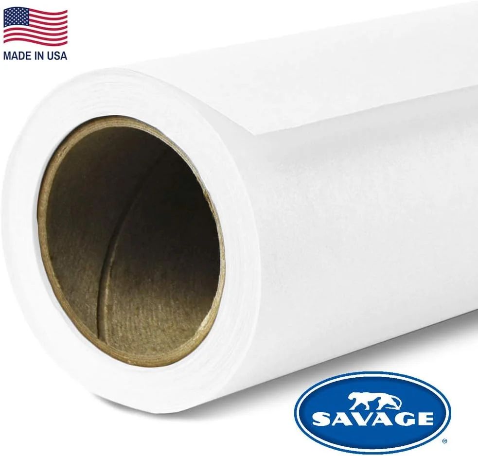 پس زمینه عکاسی کاغذی بدون درز - رنگ شماره 66 سفید خالص، اندازه 218 سانتی متر عرض در 11 متر طول، پس زمینه برای ویدیوهای یوتیوب، استریم، مصاحبه ها و پرتره ها - ساخت ایالات متحده آمریکا پس زمینه عکاسی کاغذی بدون درز - رنگ شماره 66 سفید خالص، اندازه 218 سانتی متر عرض در 11 متر طول، پس زمینه برای ویدیوهای یوتیوب، استریم، مصاحبه ها و پرتره ها - ساخت ایالات متحده آمریکا