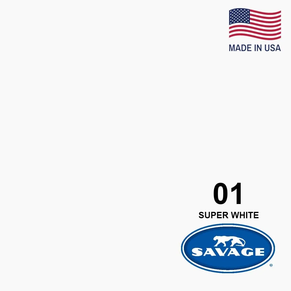 پس زمینه عکاسی کاغذی بدون درز - رنگ شماره 1 سفید عالی، اندازه 218 سانتی متر عرض در 5.5 متر طول، پس زمینه برای ویدیوهای یوتیوب، استریم، مصاحبه ها و پرتره ها - ساخت ایالات متحده آمریکا پس زمینه عکاسی کاغذی بدون درز - رنگ شماره 1 سفید عالی، اندازه 218 سانتی متر عرض در 5.5 متر طول، پس زمینه برای ویدیوهای یوتیوب، استریم، مصاحبه ها و پرتره ها - ساخت ایالات متحده آمریکا