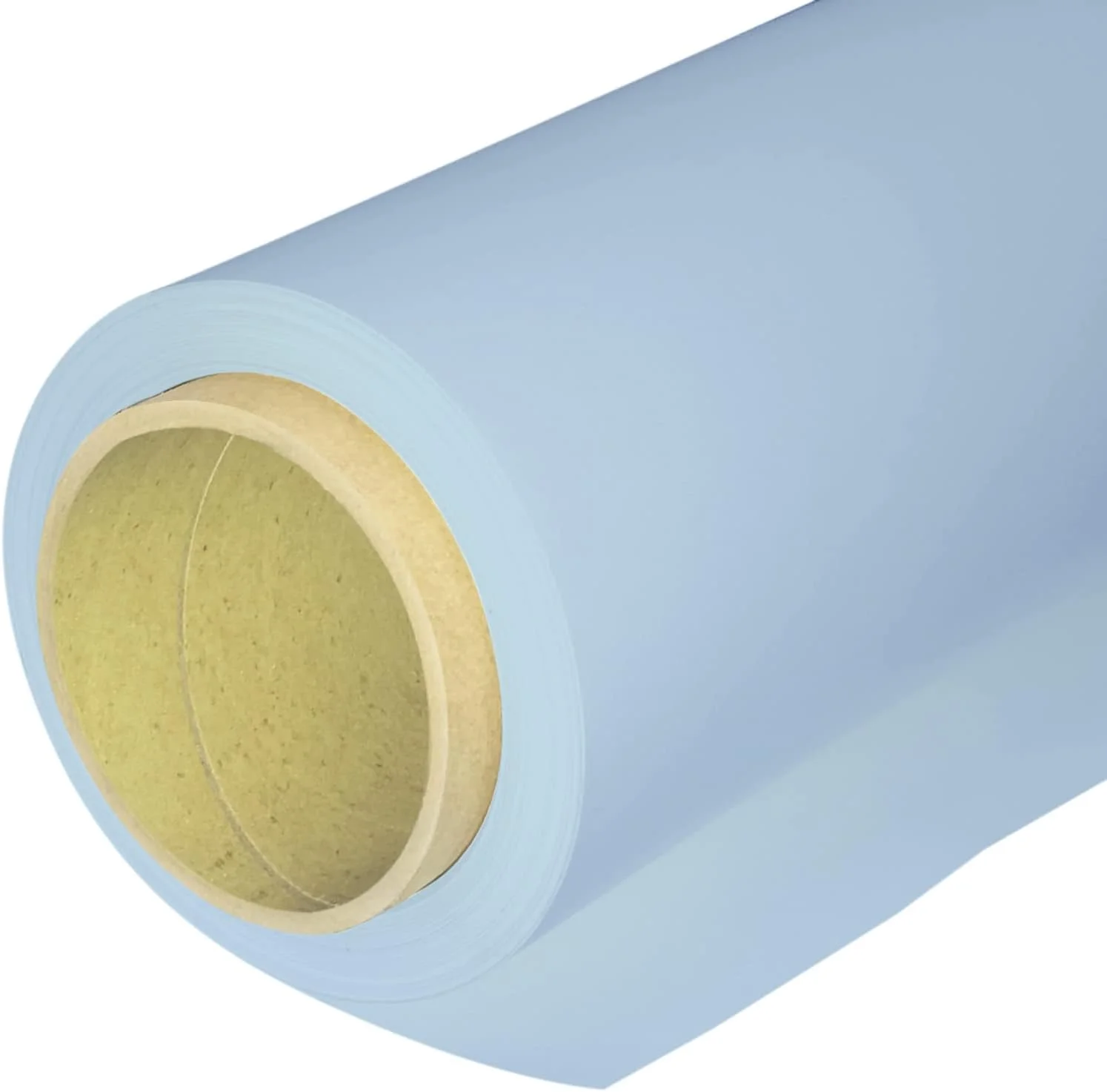 کاغذ پس زمینه عکاسی بدون درز Huamei، پس زمینه عکس با عرض 135 سانتی متر در طول 4.8 متر (1.3x4.8 متر، 02 آبی آسمانی)