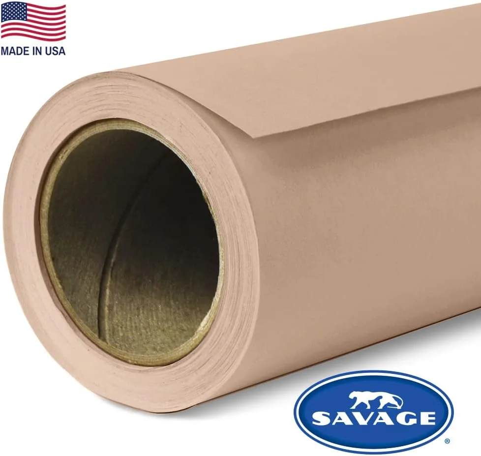 پس زمینه عکاسی کاغذی بدون درز - رنگ شماره 53 گردویی، اندازه 218 سانتی متر عرض در 11 متر طول، پس زمینه برای ویدیوهای یوتیوب، استریم، مصاحبه ها و پرتره ها - ساخت ایالات متحده آمریکا پس زمینه عکاسی کاغذی بدون درز - رنگ شماره 53 گردویی، اندازه 218 سانتی متر عرض در 11 متر طول، پس زمینه برای ویدیوهای یوتیوب، استریم، مصاحبه ها و پرتره ها - ساخت ایالات متحده آمریکا