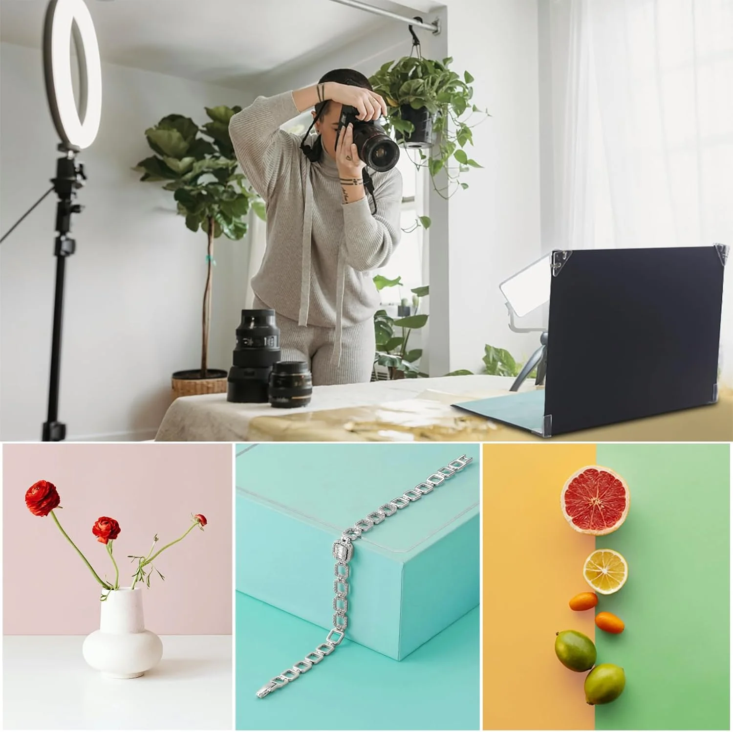 تخته پس زمینه عکاسی، پس زمینه عکاسی محصول، کیت پس زمینه غذا رومیزی 8 عددی با 16 الگو، مناسب برای غذا، جواهرات، لوازم آرایشی و سایر اقلام کوچک. (سایز کوچک 42x30 سانتی متر) تخته پس زمینه عکاسی، پس زمینه عکاسی محصول، کیت پس زمینه غذا رومیزی 8 عددی با 16 الگو، مناسب برای غذا، جواهرات، لوازم آرایشی و سایر اقلام کوچک. (سایز کوچک 42x30 سانتی متر)