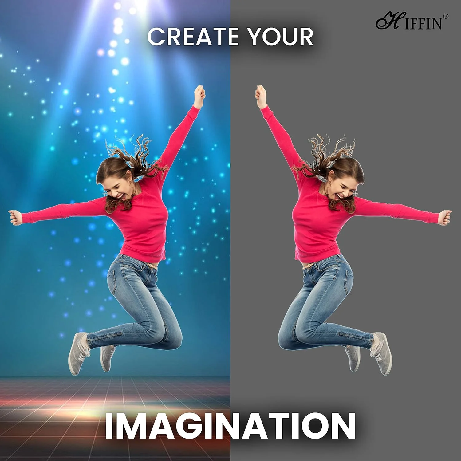 پس زمینه عکاسی حرفه ای هافین خاکستری، 2.4x3.6 متر، مناسب برای استودیو عکاسی پس زمینه عکاسی حرفه ای هافین خاکستری، 2.4x3.6 متر، مناسب برای استودیو عکاسی