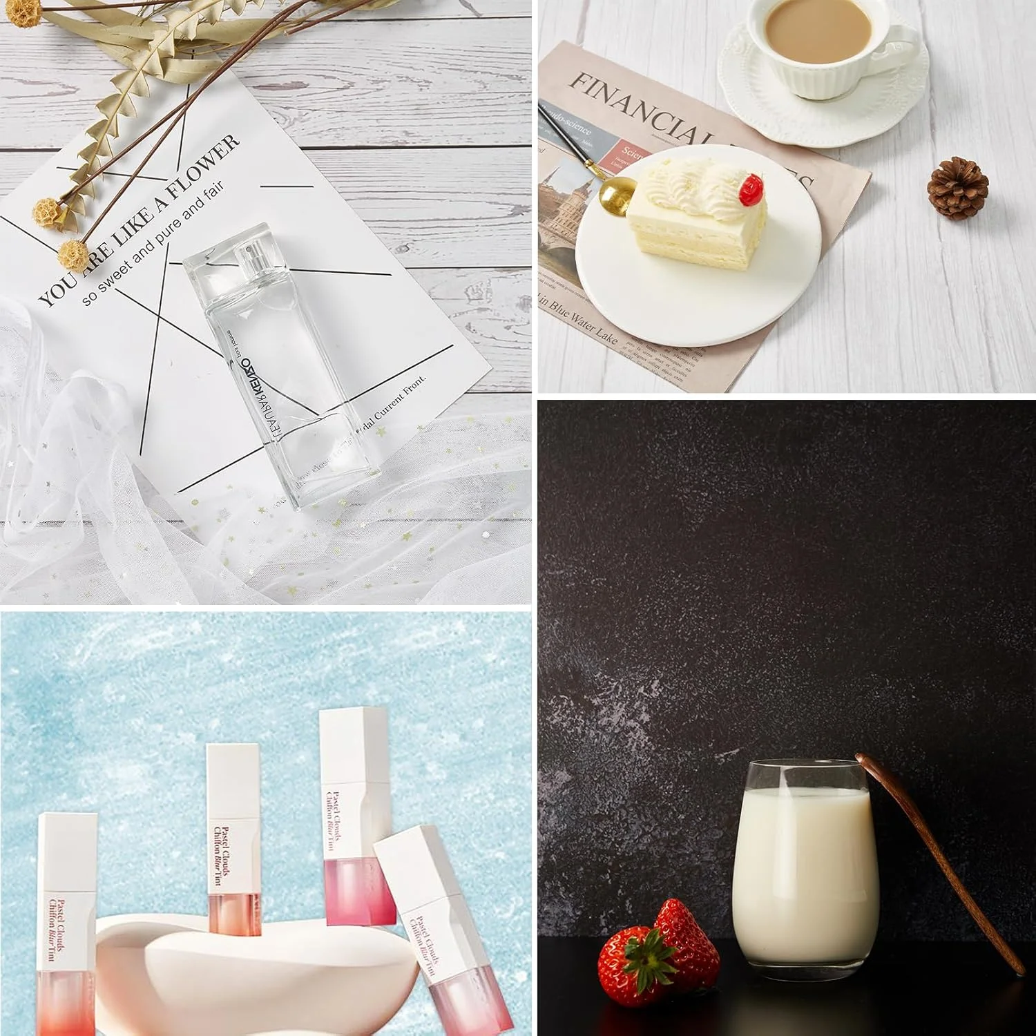 کیت پس زمینه عکاسی: 7 تکه 12 طرح تخته های کاغذی کوچک برای عکاسی از محصولات و مواد غذایی روی میز (کوچک 40x29 سانتی متر) کیت پس زمینه عکاسی: 7 تکه 12 طرح تخته های کاغذی کوچک برای عکاسی از محصولات و مواد غذایی روی میز (کوچک 40x29 سانتی متر)