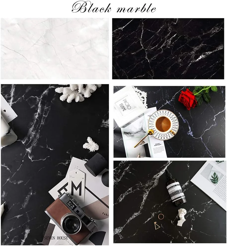 مجموعه ۴ عددی پس زمینه عکاسی مواد غذایی Bcolor، سایز ۵۶x۸۸ سانتی‌متر، دو رو، طرح سنگ مرمر و چوب، مناسب برای عکاسی از محصولات، جواهرات و چیدمان میز، دارای ۸ الگو