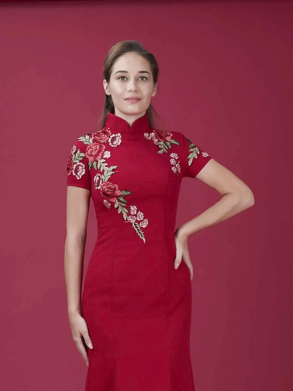 کاغذ پس زمینه عکاسی بدون درز Huamei، پس زمینه عکس به عرض 134 سانتی متر در طول 4.8 متر، (1.34x4.8 متر) (شعله ای)