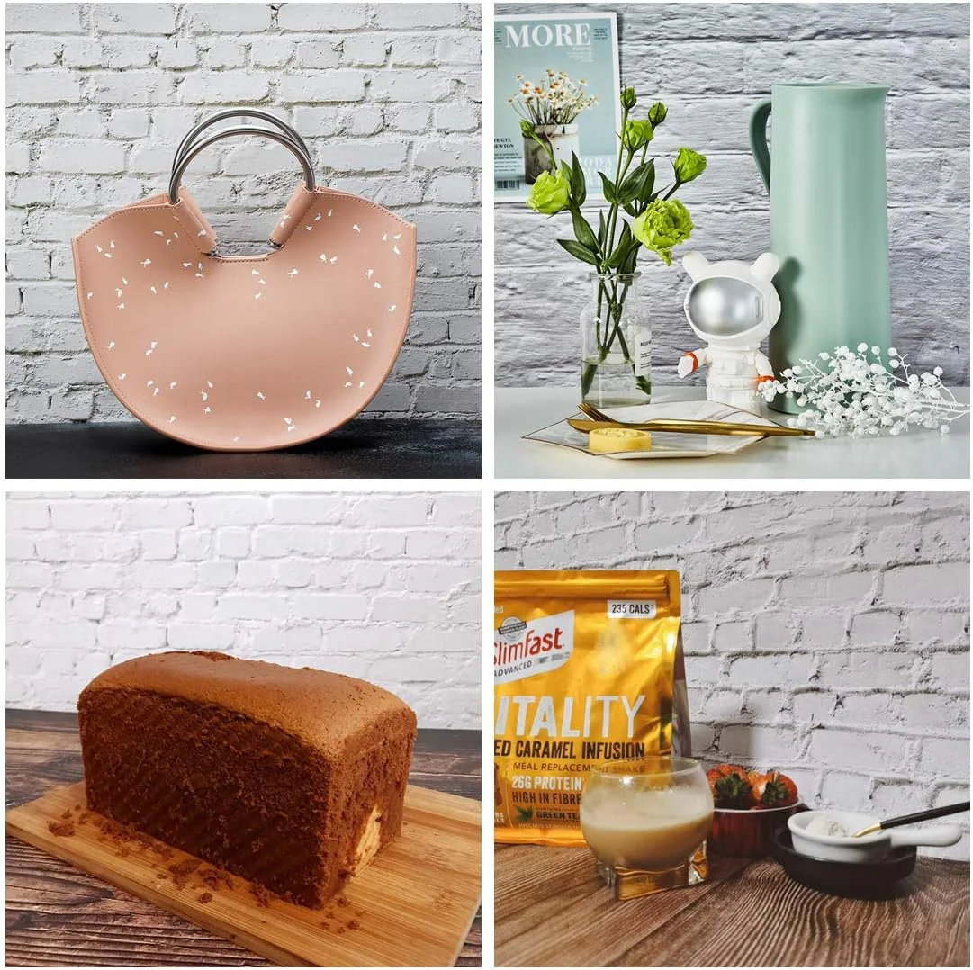 مکینگ 3 عدد کاغذ پس زمینه عکاسی دو طرفه با ابعاد 87x56 سانتی متر، بافت سیمان و مرمر، پس زمینه عکس محصول کوچک برای عکاسی مواد غذایی، جواهرات، لوازم آرایشی، عکاسی تخت