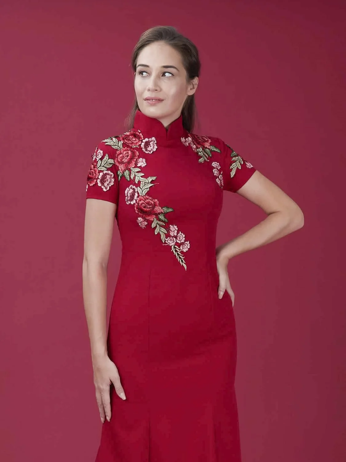 کاغذ پس زمینه عکاسی بدون درز Huamei، پس زمینه عکس به عرض 134 سانتی متر در طول 4.8 متر، (1.34x4.8 متر) (شعله ای)