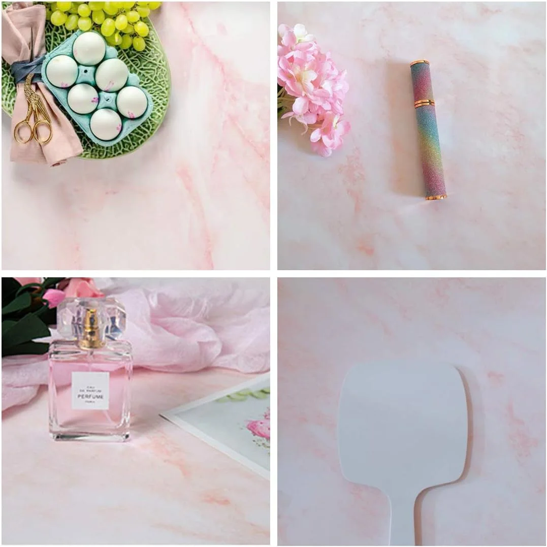 مکینگ 3 عدد کاغذ پس زمینه عکاسی دو طرفه با ابعاد 87x56 سانتی متر، بافت سیمان و مرمر، پس زمینه عکس محصول کوچک برای عکاسی مواد غذایی، جواهرات، لوازم آرایشی، عکاسی تخت