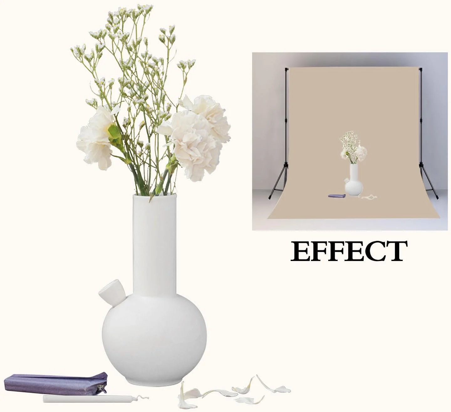 پس زمینه بژ برای عکاسی، ابعاد 1.5x2.1 متر، مناسب استودیو و جلسات