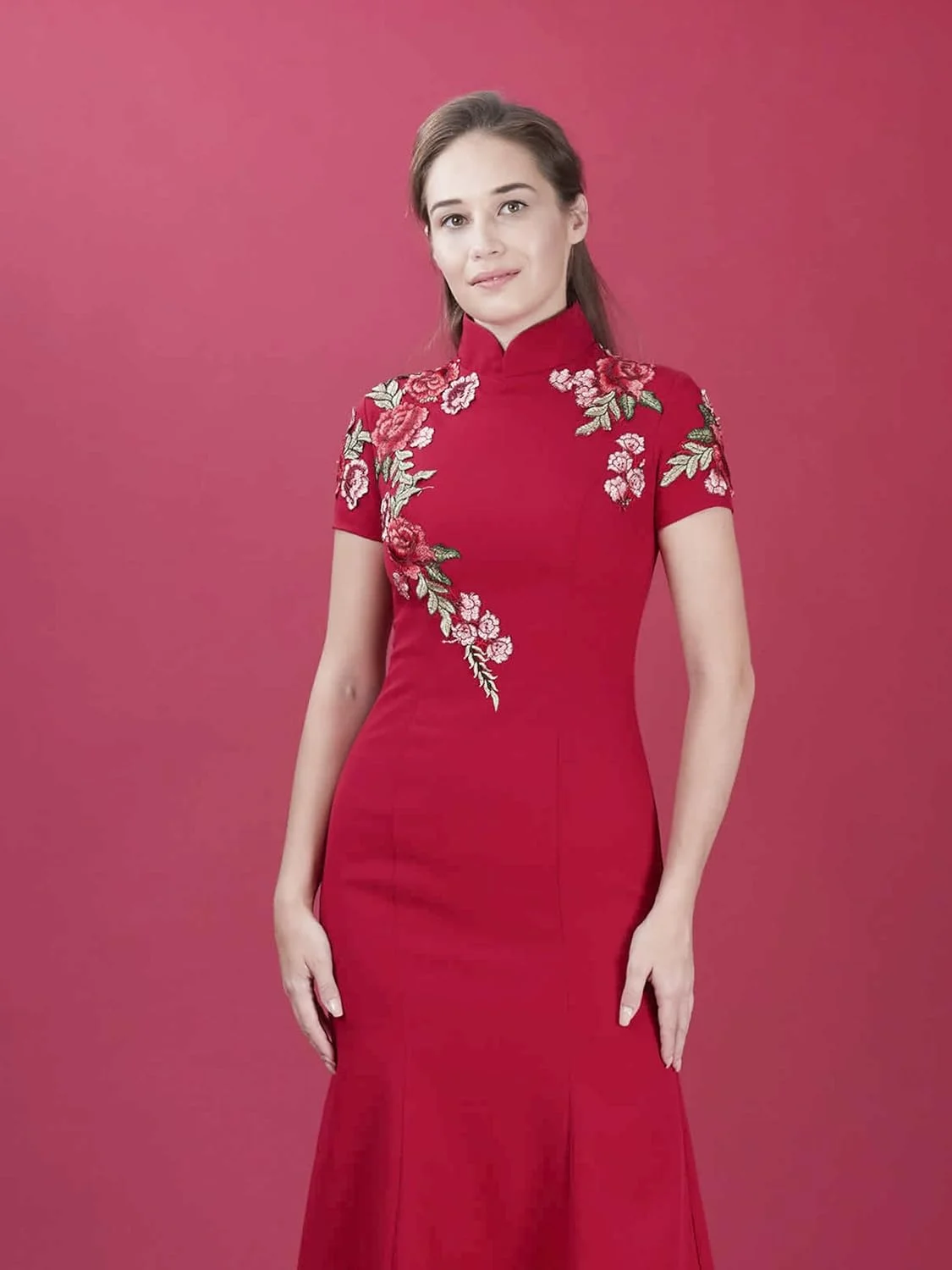 کاغذ پس زمینه عکاسی بدون درز Huamei، پس زمینه عکس به عرض 134 سانتی متر در طول 4.8 متر، (1.34x4.8 متر) (شعله ای)