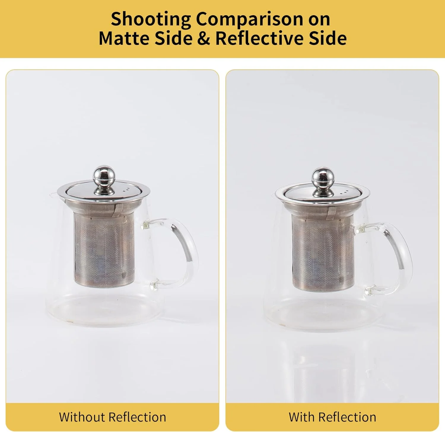 پس زمینه PVC مات و صاف Meking، 120x200 سانتی متر، پس زمینه سفید برای عکاسی و فیلمبرداری محصول در استودیو